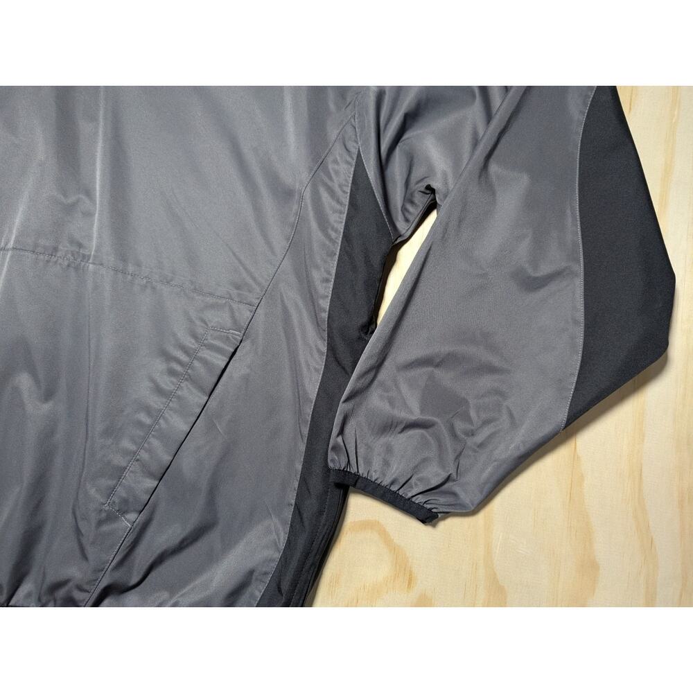 Majestic Men's Large Toronto Blue Jays MLB Authentic Pullover Jacket Grey Black - Picture 4 of 13